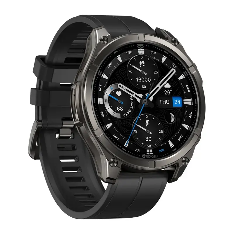 Smartwatch Zeblaze Vibe 8 Abyss Czarny z monitorem pracy serca, wodoodporny