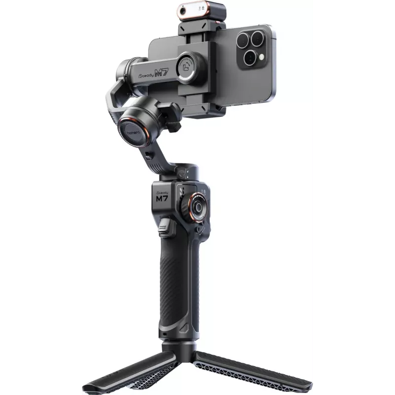 Stabilizator do smartfona Hohem iSteady M7 — kompozytowy, bateria Li‑Ion 3200 mAh, 629 g, czarny