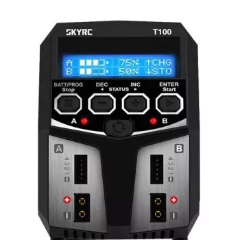 Ładowarka SkyRC T100 do akumulatorów, zasilanie AC, prąd ładowania 5 A