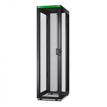 APC Easy Rack, 48U, czarny, z dachem, kółkami, stopkami, 4 wspornikami i dnem, bez paneli bocznych, 2258W x 600S x 1000G mm