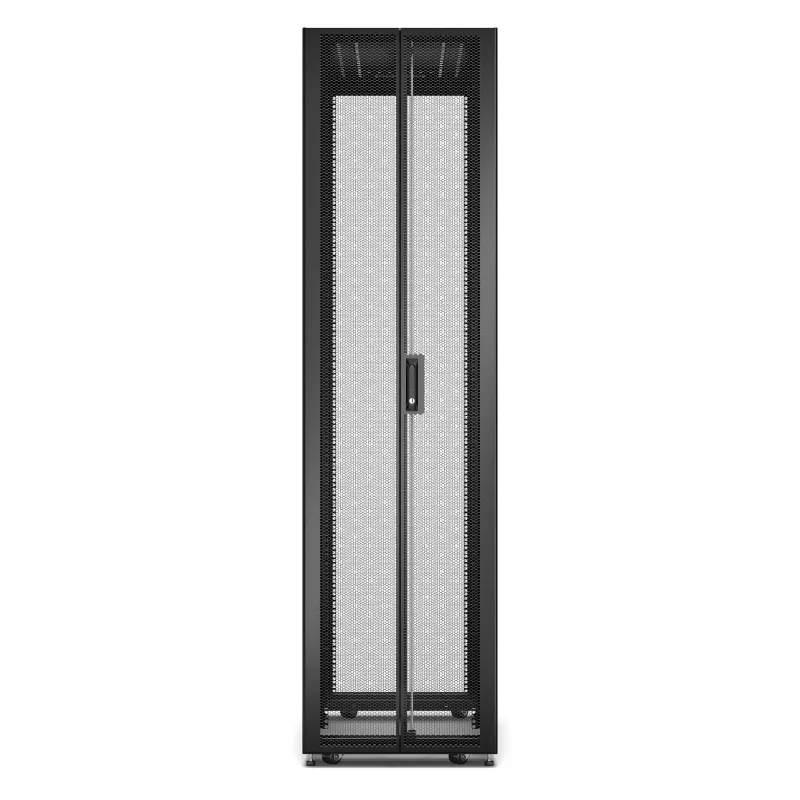 APC Easy Rack, 48U, czarny, z dachem, kółkami, stopkami, 4 wspornikami i dnem, bez paneli bocznych, 2258W x 600S x 1000G mm