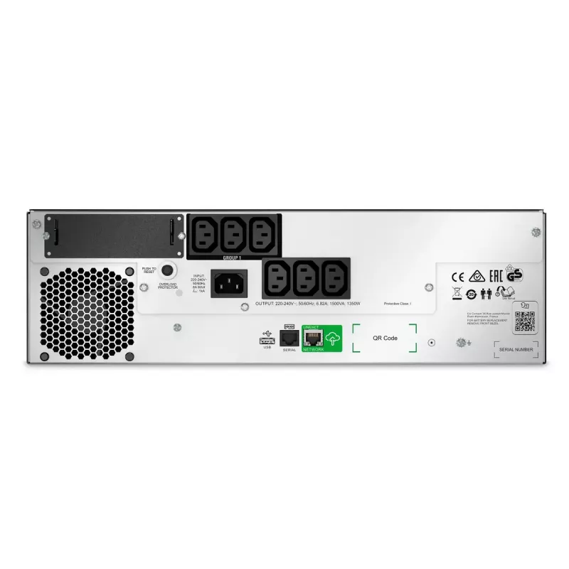 APC Smart-UPS Li-ion SMTL1500RMI3UC - 6x C13, krótka głębokość, do montażu w szafie rack 3U, SmartConnect, 1500VA