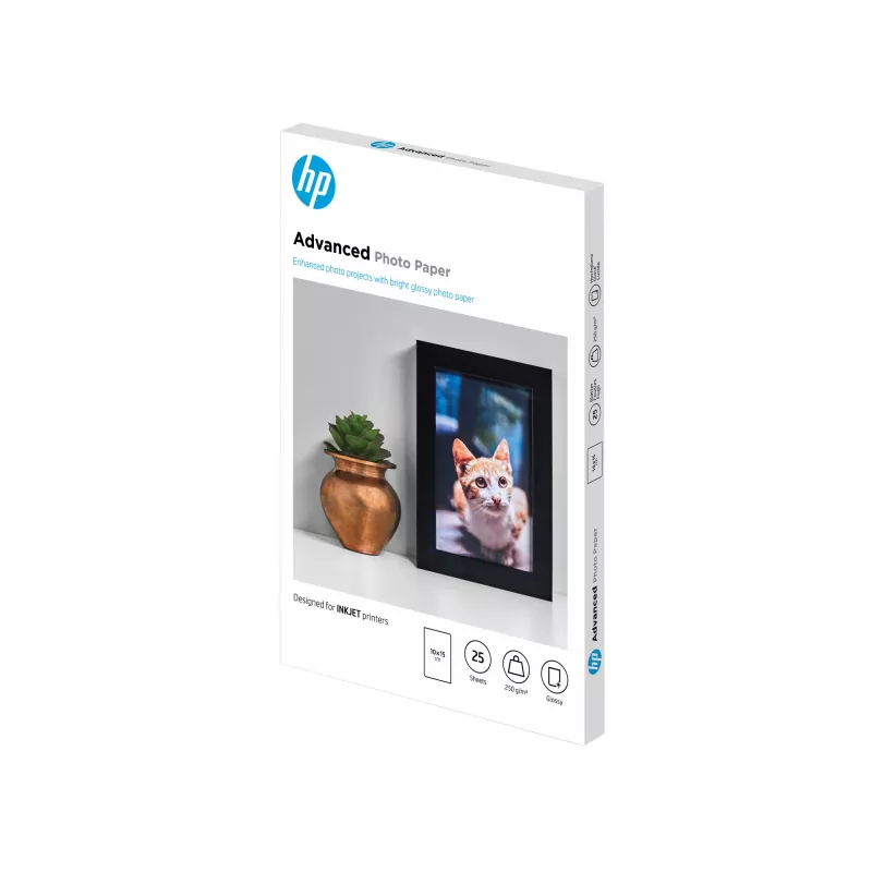 HP Advanced Photo Paper Glossy 250 g/m2 10 x 15 cm (101 x 152 mm) 25 arkuszy