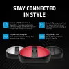 Mysz Bluetooth HP 240 Empire czerwony, Symetryczna, Optyczna, Bluetooth, 1600 DPI, czerwona