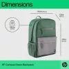 Plecak casualowy HP Campus zielony Backpack zielono-szary poliester