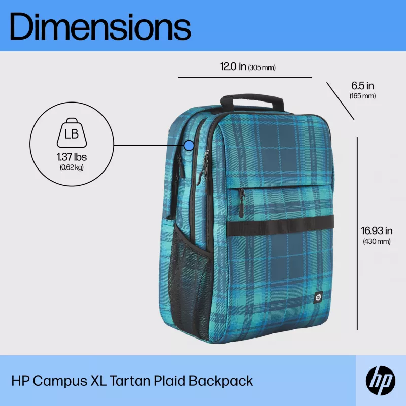 Plecak casualowy HP Campus XL Tie Dye Backpack czarny wzór