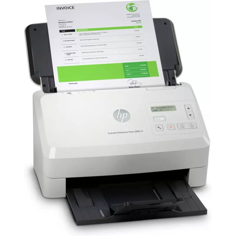 HP Scanjet Enterprise Flow 5000 s5 Skaner arkuszowy 600 x 600 DPI A4 Biały