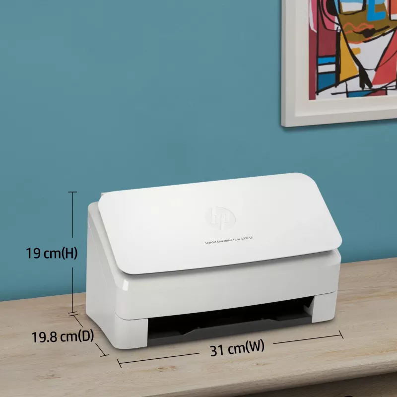 HP Scanjet Enterprise Flow 5000 s5 Skaner arkuszowy 600 x 600 DPI A4 Biały