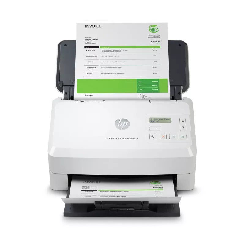 HP Scanjet Enterprise Flow 5000 s5 Skaner arkuszowy 600 x 600 DPI A4 Biały