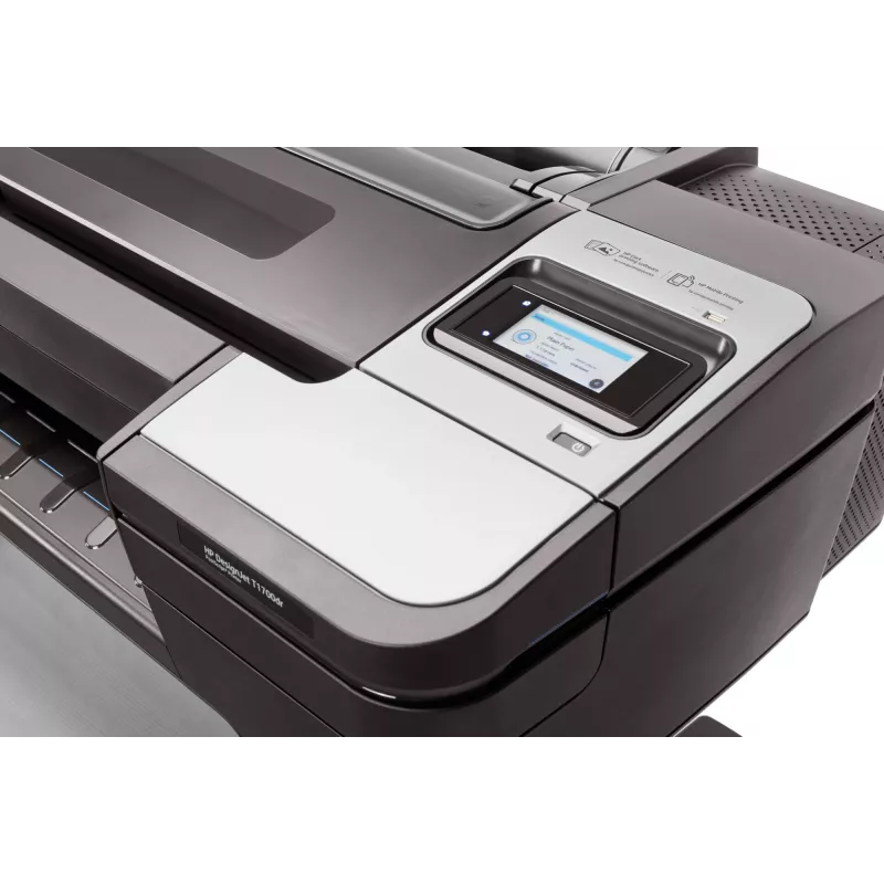 HP Designjet T1700 Drukarka 44 cale, termiczny atramentowy, 2400 x 1200 DPI, HP-GL/2, TIFF, JPEG, CALS G4, URF, cyjan, Photo Czarny, Matte Czarny, magenta, żółty, 2400 x 1200 DPI, 116 pph