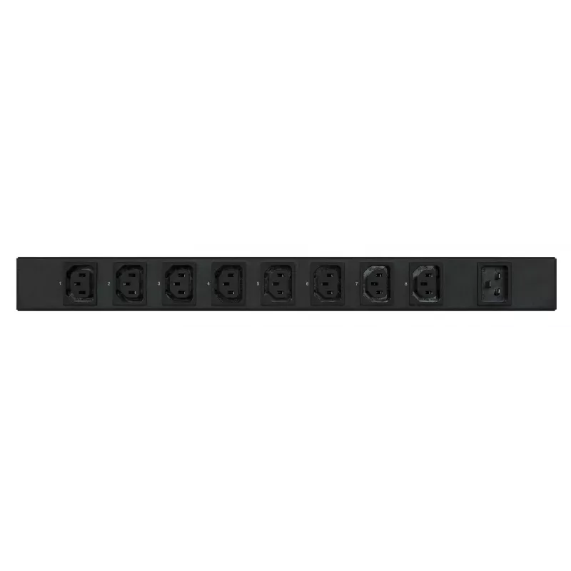 APC Easy Rack PDU, Switched, 1U, 1 faza, 3,7 kW, 230 V, 16 A, 8 gniazd C13, wejście IEC60320 C20