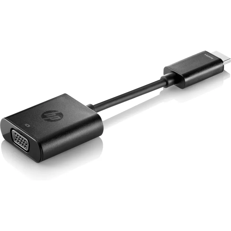 Adapter HP HDMI na VGA, 0,045 m, HDMI, VGA (D-Sub), Męski, Żeński, Czarny