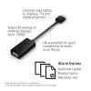 Adapter HP HDMI na VGA, 0,045 m, HDMI, VGA (D-Sub), Męski, Żeński, Czarny