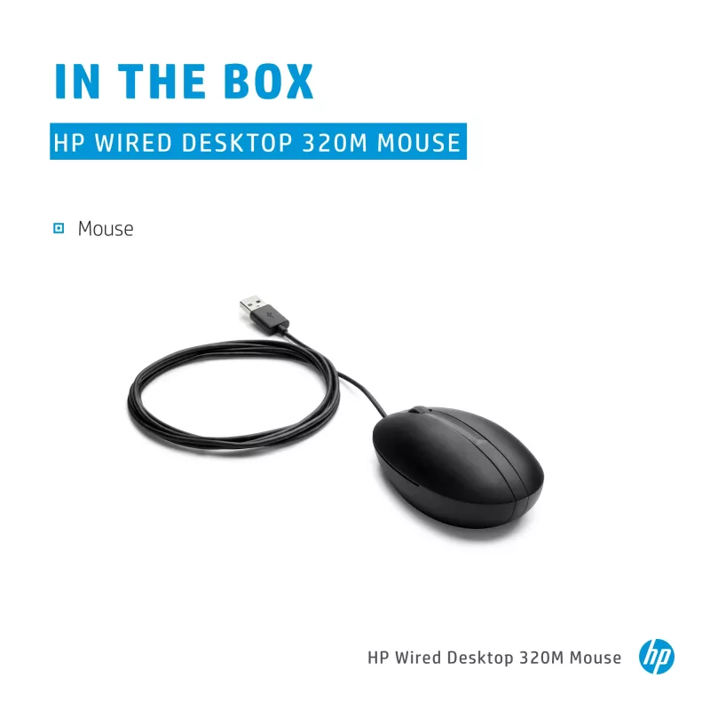 Mysz HP 9VA80AA Czarny USB