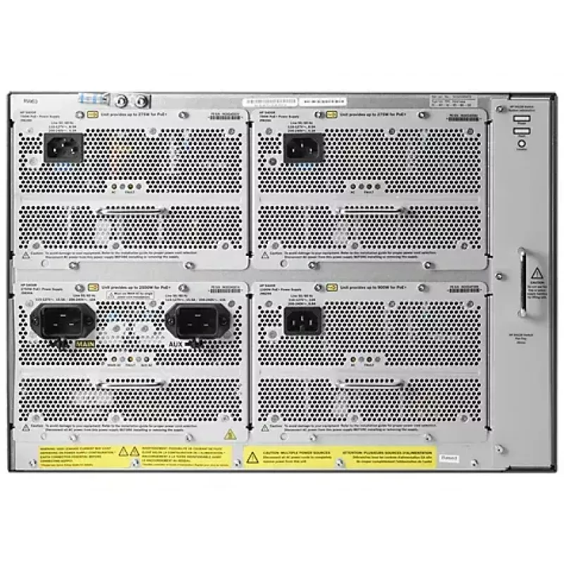 Obudowa sieciowa HP 5412R zl2 rack chassis z 12 gniazdami na moduły, obsługuje do 96 portów 10GbE lub 288 portów 10/100/1000 (J9822A)