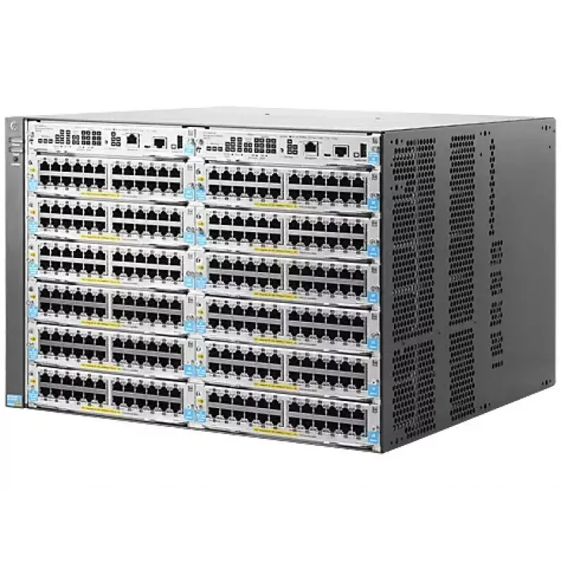 Obudowa sieciowa HP 5412R zl2 rack chassis z 12 gniazdami na moduły, obsługuje do 96 portów 10GbE lub 288 portów 10/100/1000 (J9822A)