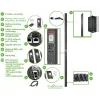 APC APDU9959EU3 jednostka dystrybucji zasilania (PDU) 24 gniazda AC 0U Czarny