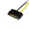 StarTech.com 6in SATA Power do 6-pin PCI Express - kabel zasilający do karty graficznej