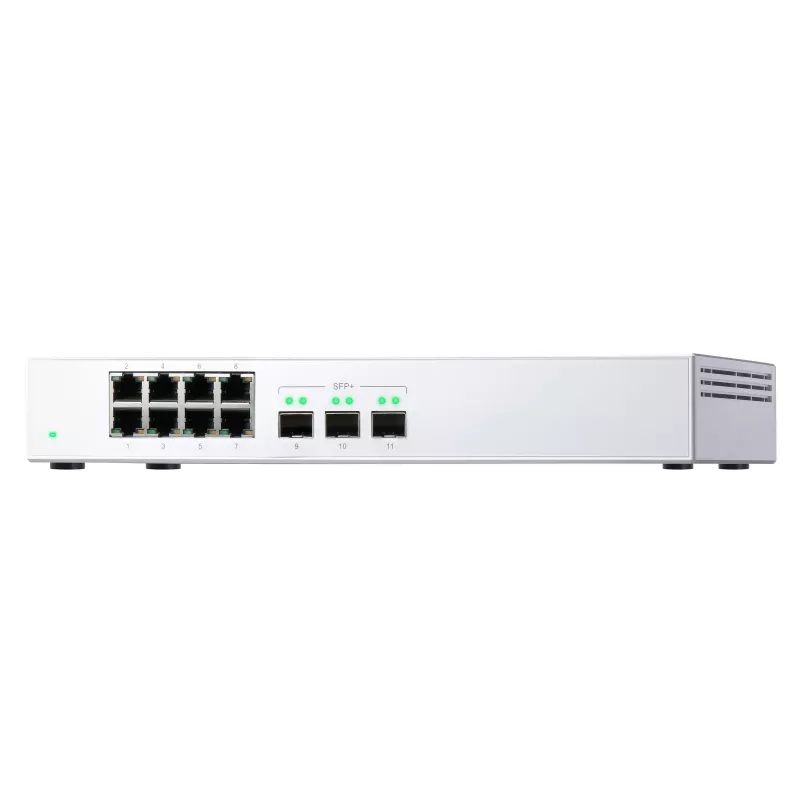 QNAP QSW-308S przełącznik sieciowy Niezarządzalny Gigabit Ethernet (10/100/1000) Biały