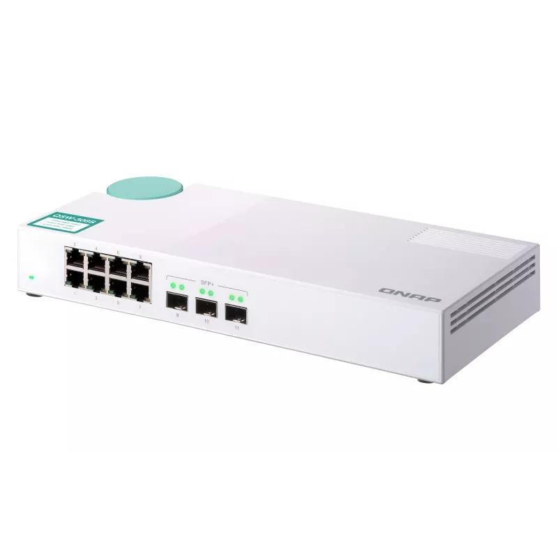 QNAP QSW-308S przełącznik sieciowy Niezarządzalny Gigabit Ethernet (10/100/1000) Biały