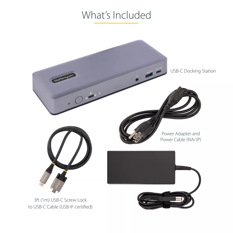 StarTech.com DK31C3MNCRUE laptop dock/port replicator Wired USB 3.2 Gen 2 (3.1 Gen 2) Type-C