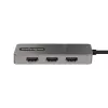 StarTech.com 3-portowy koncentrator USB-C MST – adapter USB typu C do 3x HDMI do wielu monitorów dla laptopa – potrójne HDMI do 4K 60 Hz z DP 1.4 Alt Mode i DSC – HDR – kabel 30 cm – tylko Windows