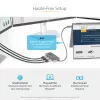 StarTech.com 3-portowy koncentrator USB-C MST – adapter USB typu C do 3x HDMI do wielu monitorów dla laptopa – potrójne HDMI do 4K 60 Hz z DP 1.4 Alt Mode i DSC – HDR – kabel 30 cm – tylko Windows