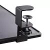 StarTech.com Tacka na klawiaturę montowana pod biurkiem, mocowanie na zacisk, ergonomiczny uchwyt na klawiaturę, do 12 kg (26,5 funta), wysuwana szuflada na klawiaturę i mysz z zaciskami C, regulowana wysokość tacki na klawiaturę (3,9/4,7/5,5 cala)