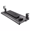 StarTech.com Tacka na klawiaturę montowana pod biurkiem, mocowanie na zacisk, ergonomiczny uchwyt na klawiaturę, do 12 kg (26,5 funta), wysuwana szuflada na klawiaturę i mysz z zaciskami C, regulowana wysokość tacki na klawiaturę (3,9/4,7/5,5 cala)
