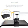 StarTech.com Tacka na klawiaturę montowana pod biurkiem, mocowanie na zacisk, ergonomiczny uchwyt na klawiaturę, do 12 kg (26,5 funta), wysuwana szuflada na klawiaturę i mysz z zaciskami C, regulowana wysokość tacki na klawiaturę (3,9/4,7/5,5 cala)