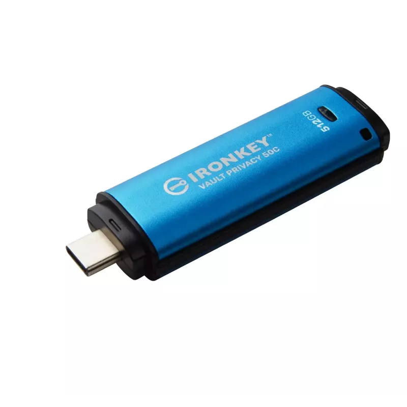 Kingston Technology IronKey 512 GB USB-C Vault Privacy 50C szyfrowany sprzętowo AES-256, FIPS 197
