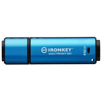 Kingston Technology IronKey 512 GB USB-C Vault Privacy 50C szyfrowany sprzętowo AES-256, FIPS 197
