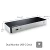 StarTech.com Stacja dokująca USB C z dwoma monitorami i zasilaniem 60W dla laptopów z Windows - USB C na HDMI / DVI - USB 3.1 Gen 1 Type C z ładowaniem - kompatybilna z Thunderbolt 3