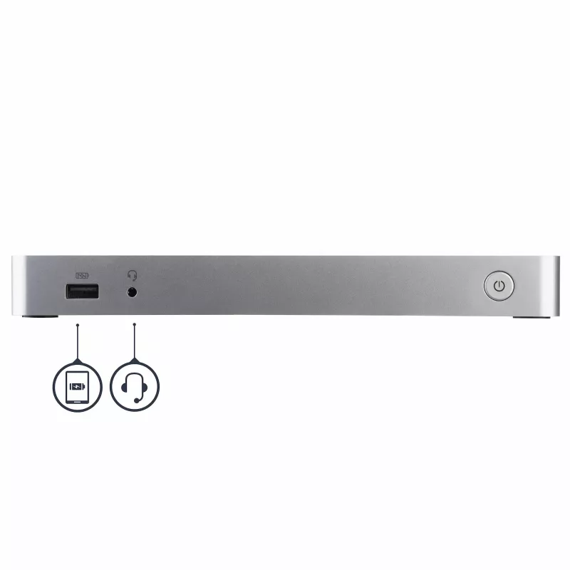StarTech.com Stacja dokująca USB C z dwoma monitorami i zasilaniem 60W dla laptopów z Windows - USB C na HDMI / DVI - USB 3.1 Gen 1 Type C z ładowaniem - kompatybilna z Thunderbolt 3