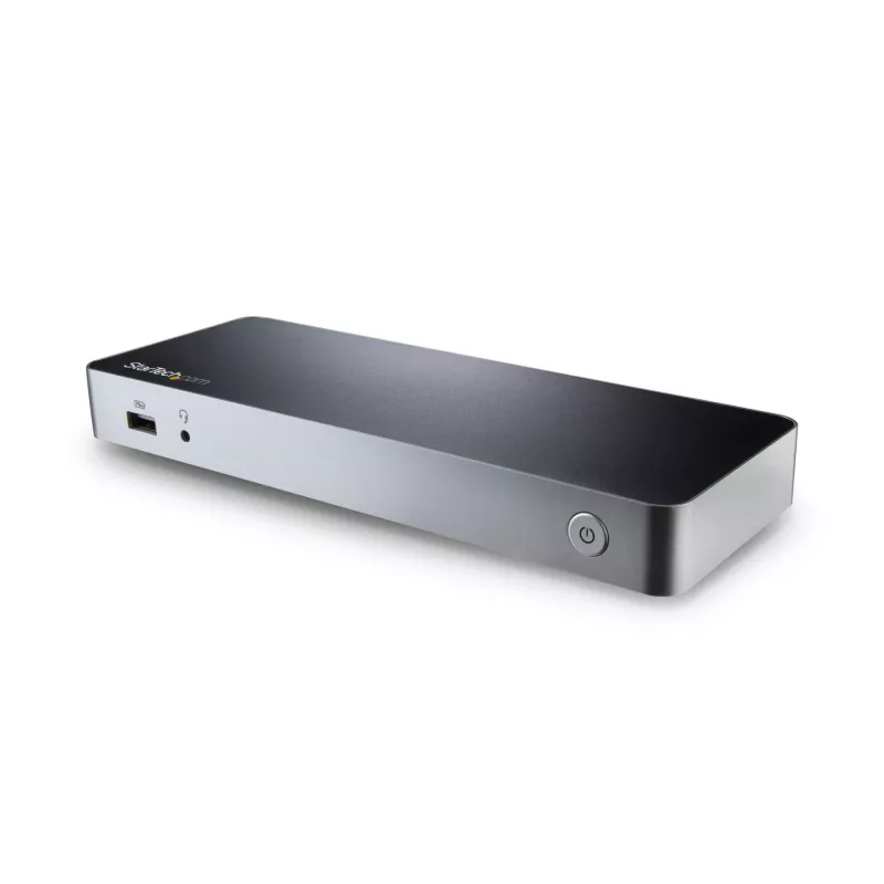 StarTech.com Stacja dokująca USB C z dwoma monitorami i zasilaniem 60W dla laptopów z Windows - USB C na HDMI / DVI - USB 3.1 Gen 1 Type C z ładowaniem - kompatybilna z Thunderbolt 3