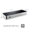 StarTech.com Stacja dokująca USB C z dwoma monitorami i zasilaniem 60W dla laptopów z Windows - USB C na HDMI / DVI - USB 3.1 Gen 1 Type C z ładowaniem - kompatybilna z Thunderbolt 3