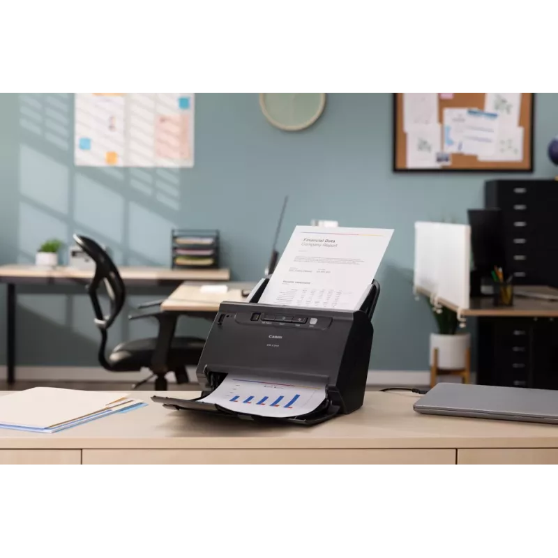 Canon imageFORMULA DR-C240 Duplex Desktop Document Scanner, 216 x 3000 mm, 600 x 600 DPI, 24 bit, 24 bit, 45 ppm, 30 ppm