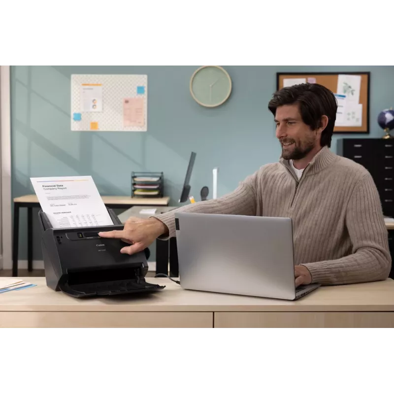 Canon imageFORMULA DR-C240 Duplex Desktop Document Scanner, 216 x 3000 mm, 600 x 600 DPI, 24 bit, 24 bit, 45 ppm, 30 ppm