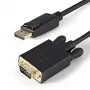 StarTech.com Kabel DisplayPort do VGA 3 stopy (1 m) - Aktywny adapter kablowya DisplayPort do VGA - Wideo 1080p - Kabel monitora DP do VGA - Konwerter DP 1.2 na VGA - Zatrzaskowe złącze DP