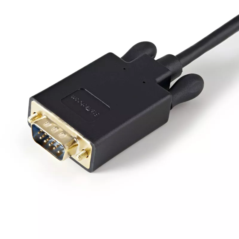 StarTech.com Kabel DisplayPort do VGA 3 stopy (1 m) - Aktywny adapter kablowya DisplayPort do VGA - Wideo 1080p - Kabel monitora DP do VGA - Konwerter DP 1.2 na VGA - Zatrzaskowe złącze DP