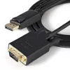 StarTech.com Kabel DisplayPort do VGA 3 stopy (1 m) - Aktywny adapter kablowya DisplayPort do VGA - Wideo 1080p - Kabel monitora DP do VGA - Konwerter DP 1.2 na VGA - Zatrzaskowe złącze DP
