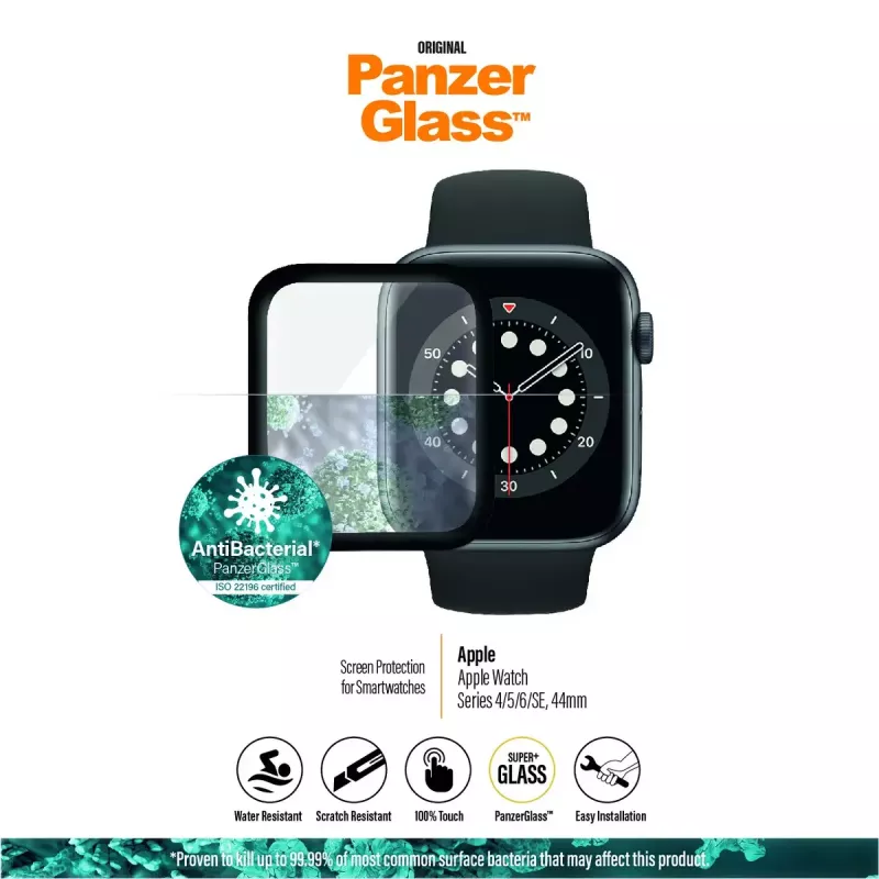 PanzerGlass ® Apple Watch Series 4 | 5 | 6 | SE 44mm | Szkło ochronne na ekran