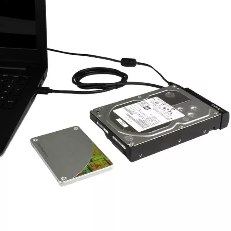 StarTech.com SATA to USB kabel - USB 3.1 (10Gbps) - UASP, czarny, Aktywność, Zasilanie, CE, FCC, ASMedia - ASM1351, 12 V, 0 - 60 °C