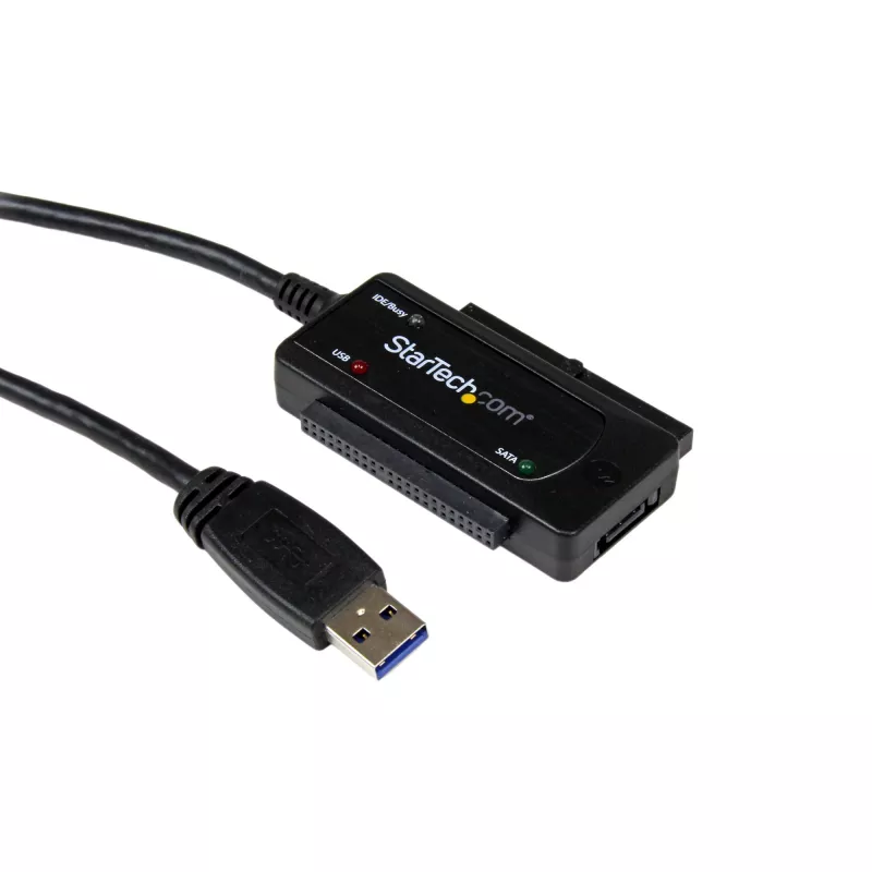 StarTech.com SATA to USB kabel - USB 3.1 (10Gbps) - UASP, czarny, Aktywność, Zasilanie, CE, FCC, ASMedia - ASM1351, 12 V, 0 - 60 °C