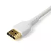 StarTech.com 3ft (1m) Cienki kabel HDMI 2.0, Elastyczny Przewód HDMI z Certyfikatem Premium z Ethernetem, UHD 4K 60Hz HDR10, Wytrzymała Konstrukcja z Włókna Aramidowego w Osłonie TPE, Biały