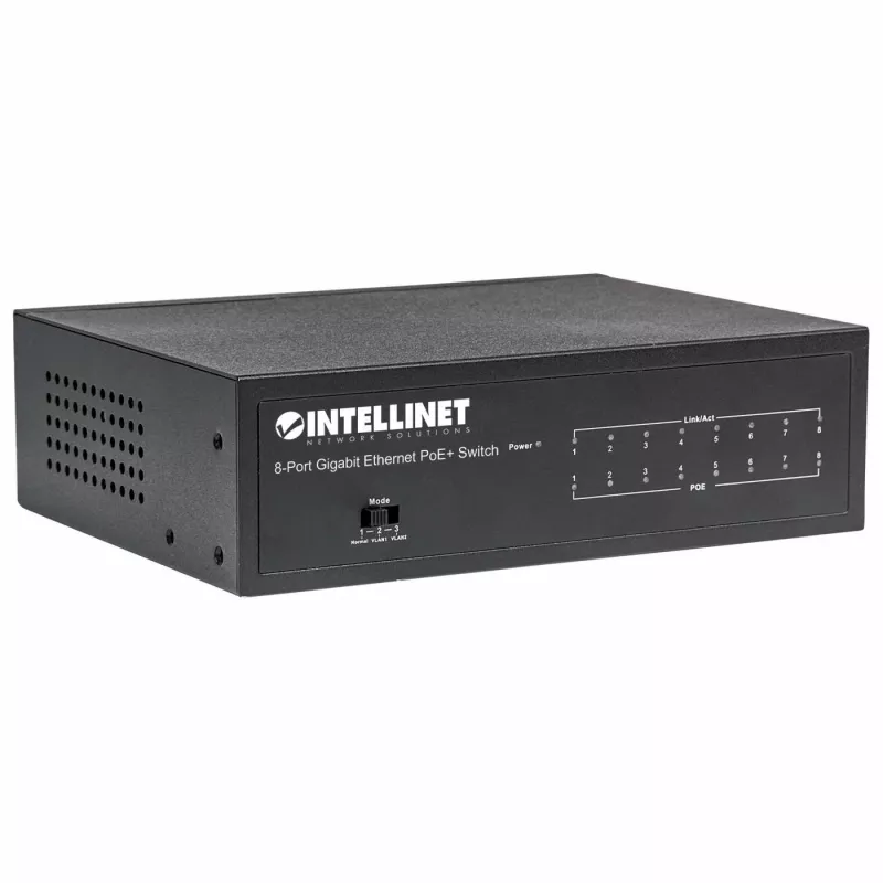Przełącznik zarządzalny Intellinet 8-portowy Gigabit Ethernet PoE+