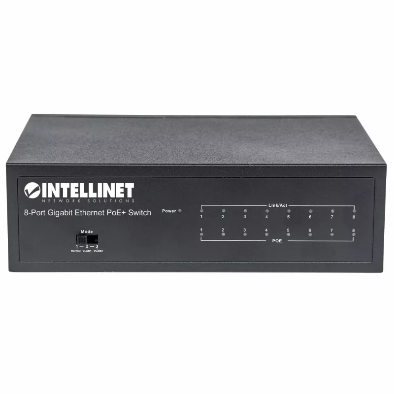 Przełącznik zarządzalny Intellinet 8-portowy Gigabit Ethernet PoE+