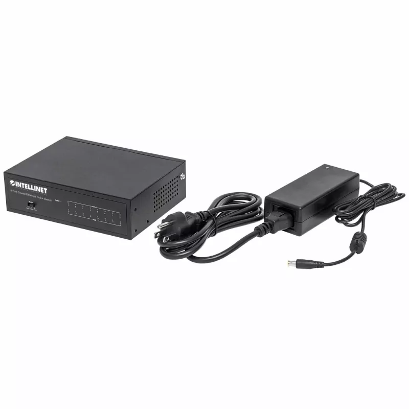 Przełącznik zarządzalny Intellinet 8-portowy Gigabit Ethernet PoE+