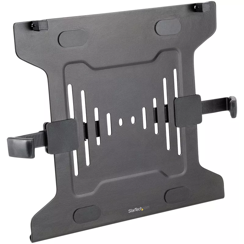 StarTech.com Tacka VESA na laptopa - Regulowana tacka na laptopa do ramienia monitora, zabezpiecza notebooki (4,5 kg) - Otwory montażowe VESA 75x75 i 100x100 - Wentylowana - Do stojaków/podstawek biurkowych monitora