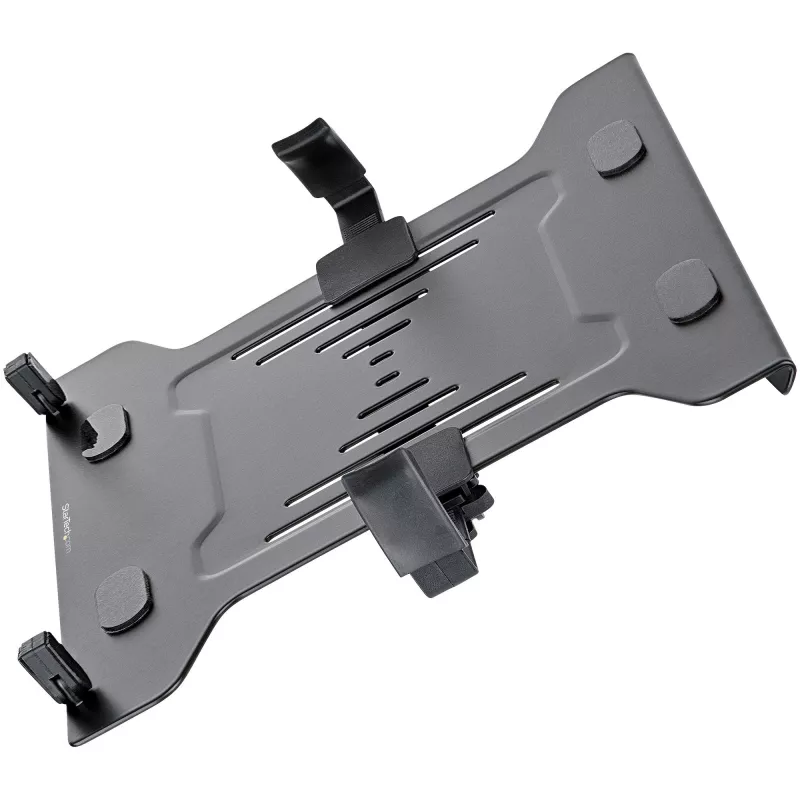 StarTech.com Tacka VESA na laptopa - Regulowana tacka na laptopa do ramienia monitora, zabezpiecza notebooki (4,5 kg) - Otwory montażowe VESA 75x75 i 100x100 - Wentylowana - Do stojaków/podstawek biurkowych monitora